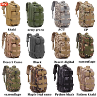 Mochila Táctica para Gimnasio, Venta al por Mayor, 25L, Camuflaje Digital, Impermeable, para Laptop, Camping, Senderismo, Forro de Nailon, Cierre de Cremallera