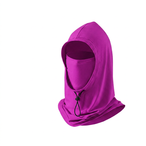 Balaclava unisexe en spandex, couvre-visage intégral, protection UV, capuche réglable, protection solaire pour l'extérieur, utilisation estivale, couleur unie - Product Image 4
