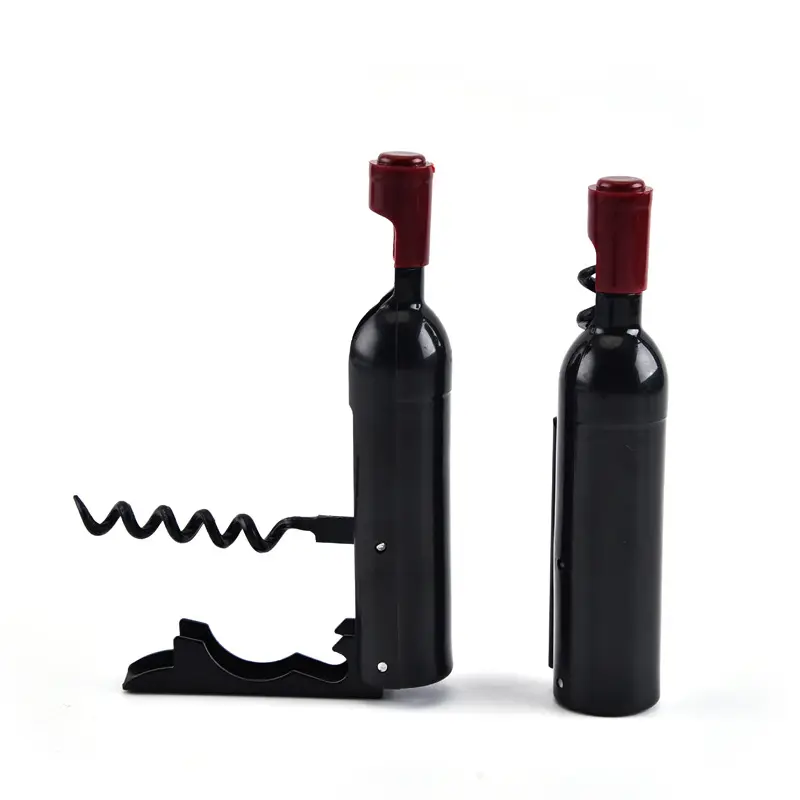 Corkscrew Multi-functional Bottle Shaped Bottle Opener For Both Wine And Beer