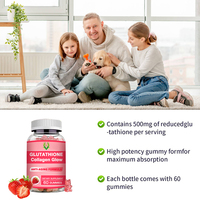 Vitamines de qualité supérieure Collagène Gummies Formule de beauté pour blanchir et éclaircir la peau Stimuler l'éclat de la peau Réduire les rides