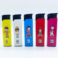 2024 nouveau produit rechargeable briquet électronique Jet bouffée briquet torche électrique en plastique briquet impression personnalisée