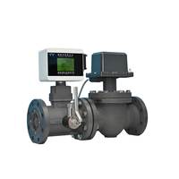 Katup Kontrol Pengukur Aliran Turbin Gas DN50 Hade HTZ-50 Sistem Prabayar Kartu IC Katup Penutup Otomatis OEM LCD yang Dapat Disesuaikan