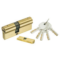 Cylindre de Porte à Mortaiser Haute Sécurité Euro Classique Double Entrée, Modèle Turc en Laiton