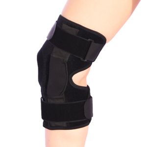 Vendedor caliente Neopreno ajustable Correa doble Oem <span class=keywords><strong>Ortesis</strong></span> Proteger la rodilla con bisagras Rodillera Soporte para piernas para mujeres y hombres - Product Image 5