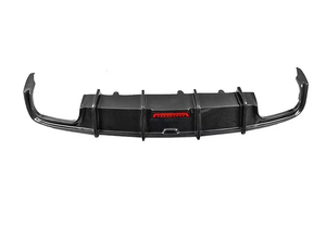 Bất Carbon Fiber Rear Diffuser Kit Lip Spoiler Chất Lượng Cao Refits Splitters Với <span class=keywords><strong>LED</strong></span> Cho Audi A6 C7.5 2015 2016 2017 2018 - Product Image 4