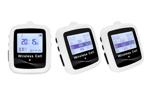 CATEL Pager sans fil appel Beeper étanche montre récepteur blanc noir pour infirmière café Restaurant Table réservé serveur appel - Product Image 2