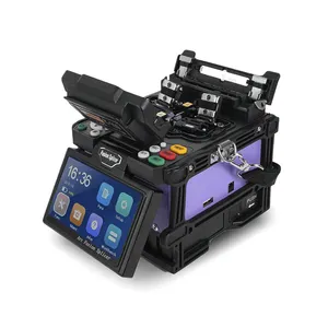 Düşük maliyetli çekirdek hizalama Fusion Splicer X-500 4 motorlar Fiber Fusion Splicer Ftth optik Fiber füzyon Splicer makinesi için kullanılan