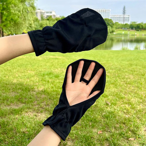 Gants de cyclisme <span class=keywords><strong>d</strong></span>'<span class=keywords><strong>été</strong></span> pour femmes, design fer à cheval, coupe ample, respirants, résistants aux UV, en nylon - Product Image 5