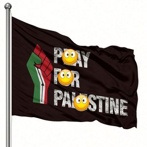 High Quality Free Non Rip 90*150 3Ft 5Ft Palestine <b>Flag</b> 5*3 Custom <b>Flags</b> with Logo Portable Polyester/Silk Hanging/Flying - Product Image 1