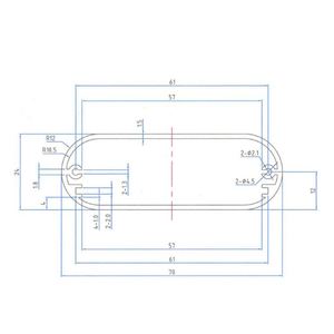 EBM Aluminum Alloy <b>Enclosure</b> for Electronics Design Fabrication Standard Extrusion Small GPS Housing PCB Outlet Box Casing IP54 - Product Image 4