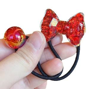 Cola de Caballo corbata niños gran doble bola pigtail titular niña pelo ballies Pelo elástico doble cuenta pelo bobbles - Product Image 6