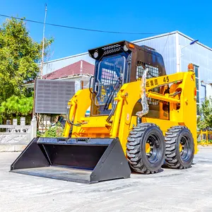 Çin skid paletli yükleyici çok fonksiyonlu Skid nokta dönüşlü yükleyici 50HP 60HP skid Steer popüler