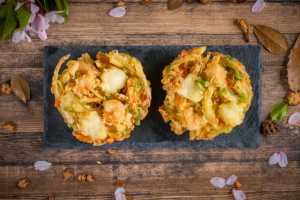 Tarte aux légumes surgelée japonaise pour enfants, tempura sucré avec <span class=keywords><strong>oignon</strong></span> frit croustillant, <span class=keywords><strong>pomme</strong></span> <span class=keywords><strong>de</strong></span> <span class=keywords><strong>terre</strong></span> et carotte en sachet - Product Image 4