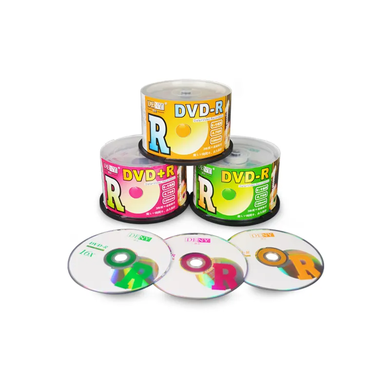 wholesale dvdr virgin material dvdr grade A blank dvd-r 4.7gb 120min 16x with logo