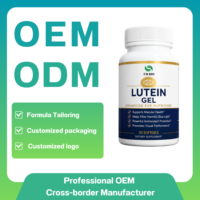 OEM ODM Label Pribadi Softgel Lutein, Ekstrak Marigold Lutein, Kapsul Suplemen Perawatan Penglihatan Anti Cahaya Biru Lutein