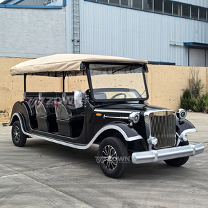 <b>8</b> Seater Black Retro Electric Vintage Classic Car With Waterproof Canopy Sightseeing Shuttle Vehicle For Scenic Spots - Product Image 3