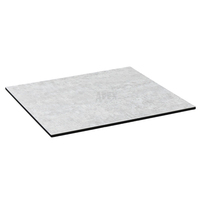 Plateau de table carré en HPL, motif veiné marbré, résistant aux taches, en stratifié compact, pour table de salle à manger extérieure ou patio
