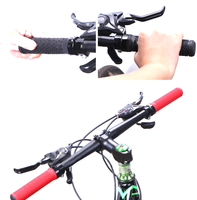 Poignées de VTT pour vélo de montagne, poignées à verrouillage pour vélo à vitesse fixe, poignées antidérapantes pour guidon, poignées en caoutchouc antichoc pour guidon de vélo
