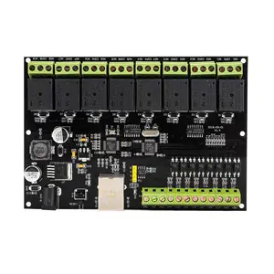 Modul Relay jaringan 8 saluran saklar pengontrol akses IP/ Ethernet mengirimkan Modbus TCP