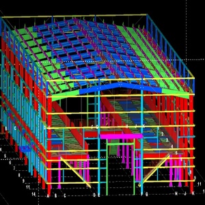 Almacén Prefabricado Moderno <span class=keywords><strong>de</strong></span> Bajo Costo, Fácil <span class=keywords><strong>de</strong></span> Ensamblar, Conexión <span class=keywords><strong>de</strong></span> Pernos y Tuercas, Panel Sándwich <span class=keywords><strong>para</strong></span> Paredes y Techos - Product Image 2