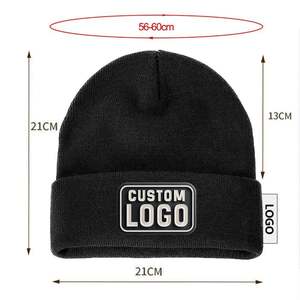 Wholesale Design Custom Cold Hat Logo Embroidery Printed Reversible Bucket <b>Caps</b> Men <b>Women</b> Ladies Beanie Hat - Product Image 2