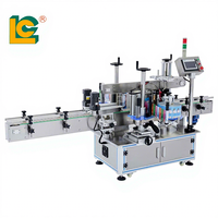 Machine d'étiquetage de précision avant et arrière pour bouteilles carrées et rondes, applicateur automatique d'autocollants double face pour cosmétiques