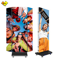 Écran d'affichage LED pliable couleur Qray pour la publicité numérique extérieure dans les centres commerciaux et les magasins de détail