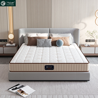 Lit 180X200cm Matelas hybride King Size Conception libre Matelas en tissu cachemire doux pour la peau Matelas à enrouler dans une boîte
