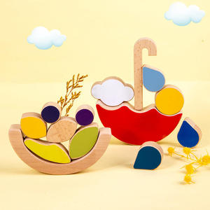 Jouets éducatifs Montessori pour enfants : Blocs d'équilibre et d'empilage colorés en forme de parapluie pour le dropshipping Shopify - Product Image 3