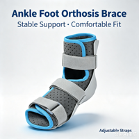 Attelle médicale pour pied et cheville pour la récupération des fractures, entorses et blessures, avec semelle antidérapante, sangles Velcro réglables, botte orthopédique de marche