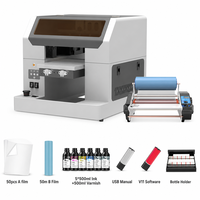 Imprimante UV DTF A4 pour l'impression d'étiquettes en cristal avec vernis pour autocollants sur surfaces irrégulières, Epson L805, petite entreprise, démarrage de l'entreprise