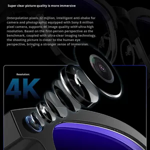 Nouvelles <span class=keywords><strong>lunettes</strong></span> intelligentes IA 2026 avec reconnaissance d'objets, caméra 8MP, réduction de bruit double micro, vidéo POV 1080P, enregistrement intelligent W630 - Product Image 3