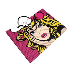 Hot Selling <b>Cheap</b> Recycled Carrier Handbag Custom Logo Paper <b>Bag</b> - Product Image 2