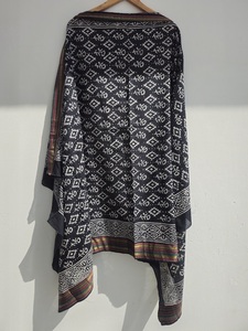 Handmade Wooden Block Print <b>Sarongs</b>, Pareos & Scarves Lightweight Cotton Beachwear for Women, Elegant & Stylish - Product Image 4