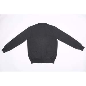 <b>Men's</b> Fashion <b>Cardigan</b> Crew Neck Long Sleeves Regular Fit Thin Lightweight Merino <b>Wool</b> Knitwear for Autumn - Product Image 5