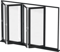 Fenêtre coulissante à double battant pour balcon et cuisine, rupture de pont thermique, certifiée AS2047, double vitrage, aluminium