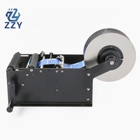 Machine d'étiquetage manuelle ZZY pour bouteilles d'eau rondes en plastique PET PVC, cosmétiques, vin, boîtes de conserve