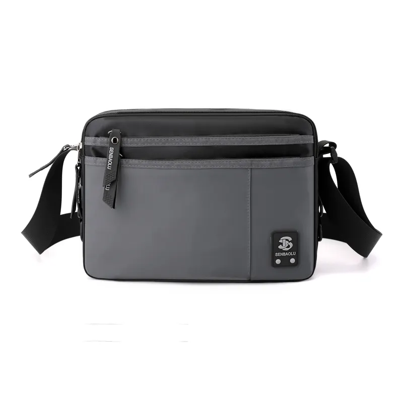 패션 남자 사업 간단한 휴대용 사각 가방 방수 남자 메신저 가방 어깨 나일론 가방
