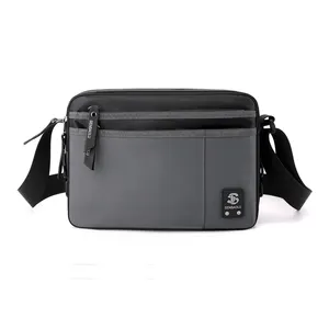 Модная мужская деловая простая портативная квадратная Сумка водонепроницаемая мужская сумка-мессенджер нейлоновая сумка на плечо