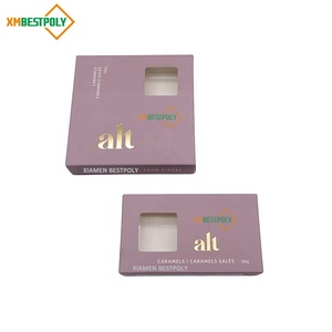 Caja de Embalaje de Papel Plegable Personalizada para 2 y 4 Paquetes de Caramelos de Chocolate, para Barras de Dulces - Product Image 1