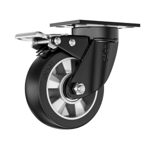 Roulettes professionnelles en caoutchouc, robustes et pivotantes - Monobloc haute capacité - Product Image 1