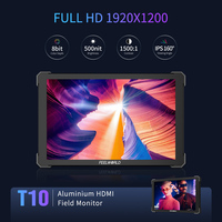 FEELWORLD T10 Moniteur de caméra de terrain DSLR professionnel 10.1 "écran tactile aluminium OEM usine directe avec kit d'alimentation NP-F