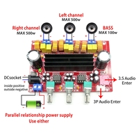 Carte d'amplificateur de puissance numérique 2.1 canaux CA-3116P 2*50W+100W