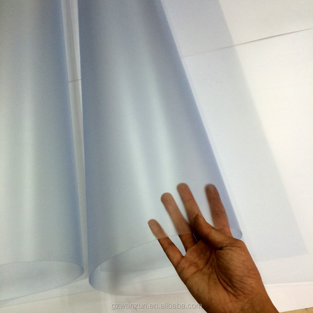 1mm Transparente givrée D'impression À Jet D'encre En Plastique PVC Rigide Feuille mate