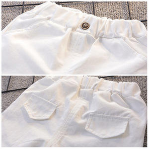 Costumes d'été pour garçons, 2 pièces, t-shirt polo à rayures et à manches courtes, à la mode, nouvelle collection <span class=keywords><strong>2021</strong></span> pour enfants - Product Image 6