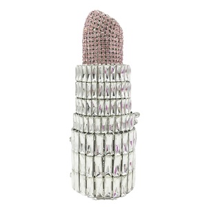 Bolso de Noche con Forma de Lápiz Labial, Deslumbrante Bolso de Mano con Cristales, Bolso Personalizado para Mujer - Product Image 2