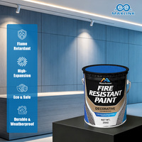 Peinture décorative ignifuge de qualité industrielle pour murs, peinture latex résistante au feu, solution de revêtement pour usage en bâtiment