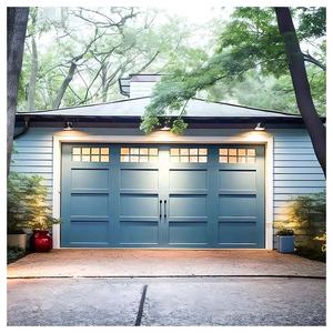 باب مرآب حديث فاخر من الألومنيوم قابل للطي حسب الطلب 10X10 من الخشب الصلب 16X7 أقدام للمنازل مع باب دخول - Product Image 2