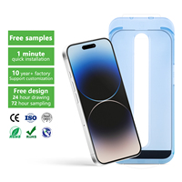 Premium Anti-poussière 2.5d 3d Mat Céramique Verre Trempé Empreintes Digitales Unlok Esd Anti-staticScreen Protector pour Iphone 16