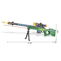Fusil de sniper jouet AWM 75CM avec musique et lumière, pistolet électrique de jeu de tir